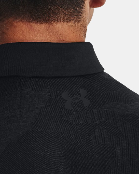 Men's UA Playoff 2.0 Jacquard Polo in Black image number 3